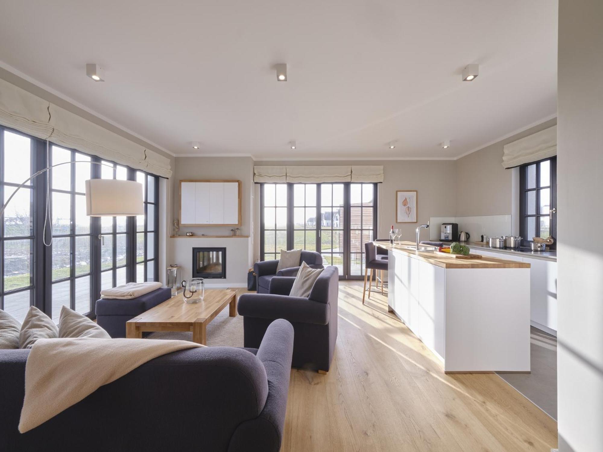 Reetland Am Meer - Luxusplus Reetdachvilla Mit 4 Schlafzimmern, Aussensauna, Loungebereich Und Kamin G07 Dranske Kültér fotó